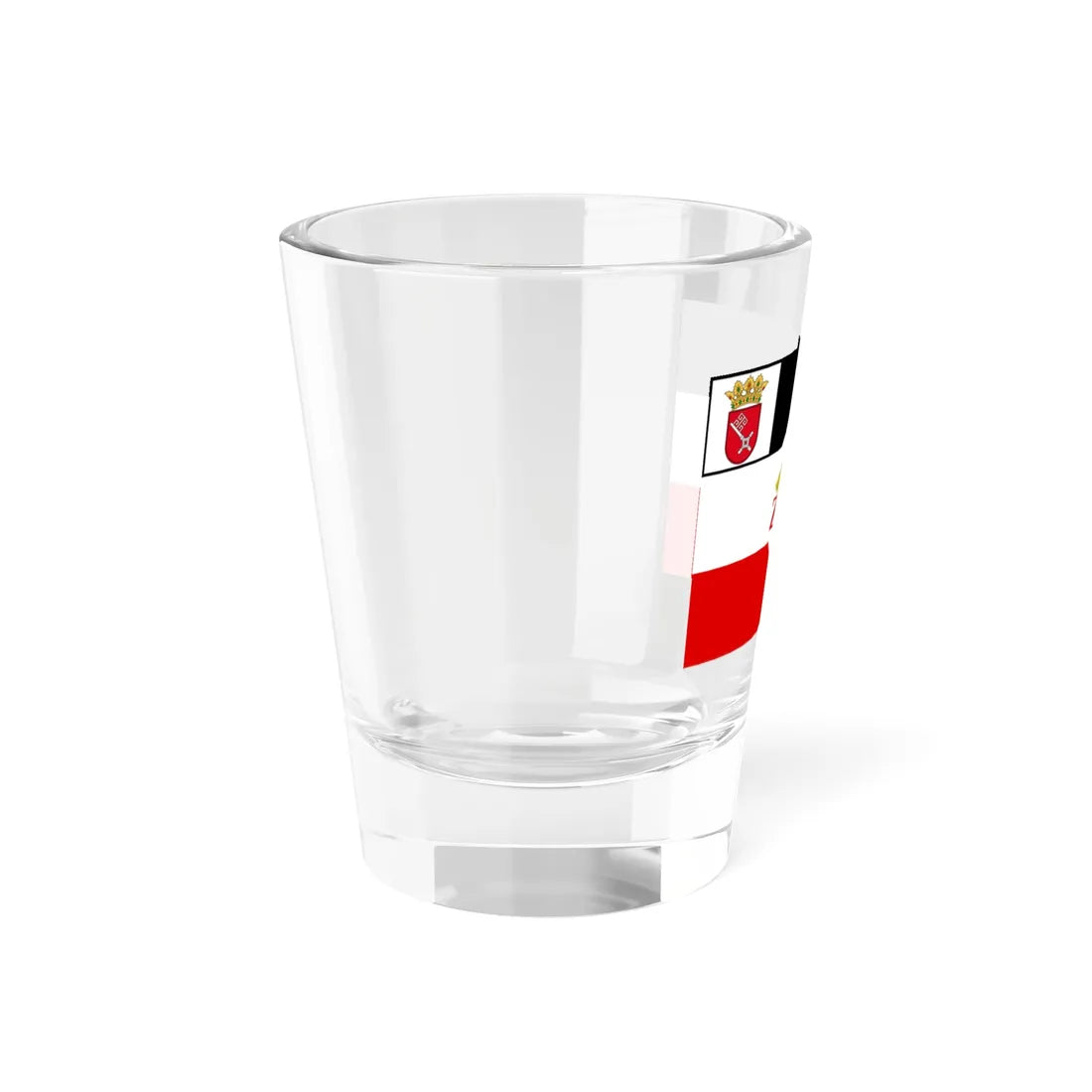 Flagge der Zollverwaltung Bremen 1895-1918 Deutsches Kaiserreich (Germany) Shot Glass 1.5oz - Go Mug Yourself