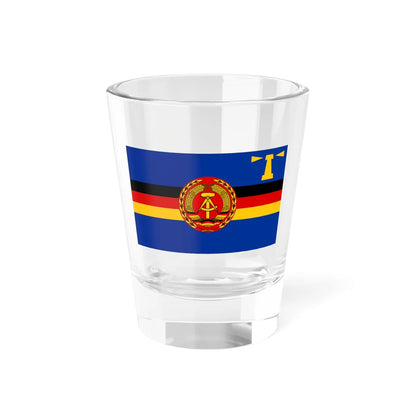 Flagge des Hydrographischen Dienstes DDR (Germany) Shot Glass 1.5oz 1.5oz - Go Mug Yourself