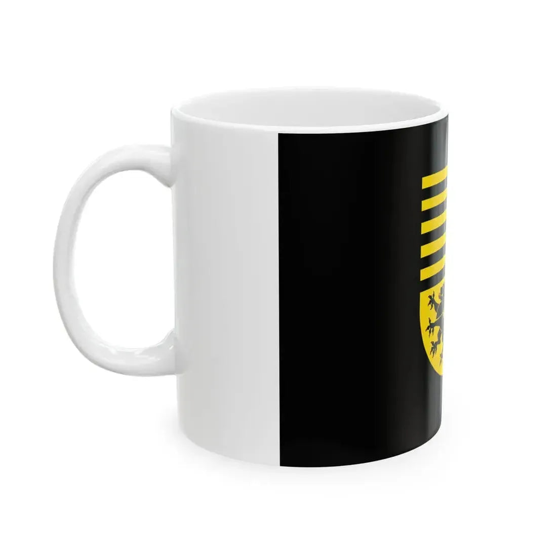 Flagge des Landkreises Elbe-Elster (Germany) White Coffee Mug - Go Mug Yourself