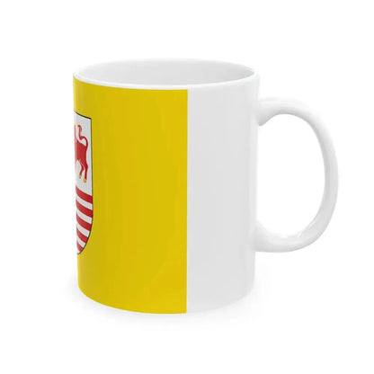 Flagge des Landkreises Elbe-Elster (Germany) White Coffee Mug - Go Mug Yourself