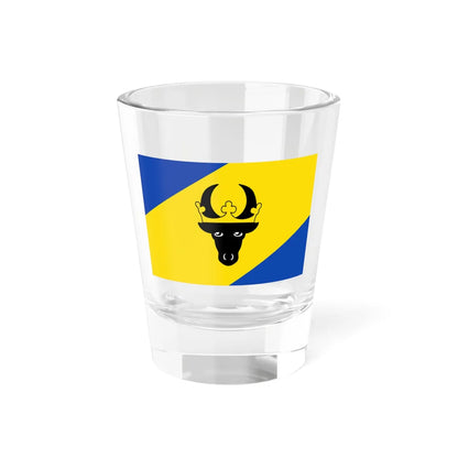 Flagge des Landkreises Parchim (Germany) Shot Glass 1.5oz 1.5oz - Go Mug Yourself