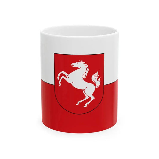 Flagge des Landschaftsverbandes Westfalen-Lippe (Germany) White Coffee Mug 11oz - Go Mug Yourself