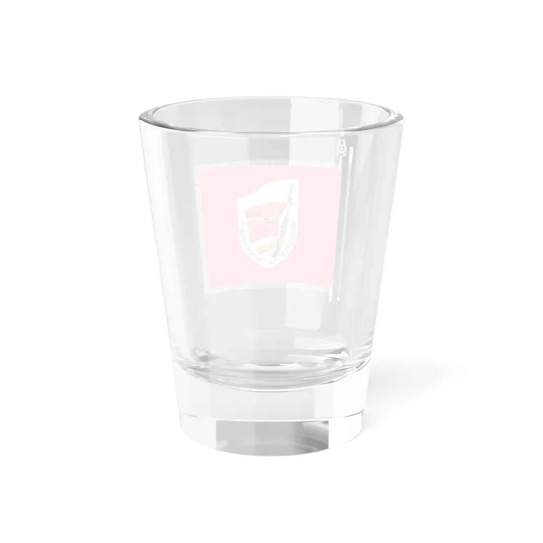 Flagge des Ministeriums für Staatssicherheit (Germany) Shot Glass 1.5oz - Go Mug Yourself