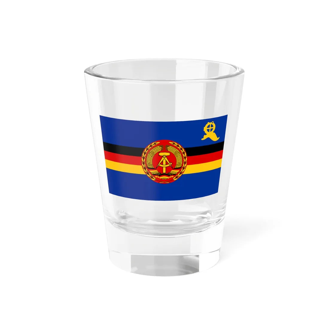 Flagge des Rettungsdienstes DDR (Germany) Shot Glass 1.5oz 1.5oz - Go Mug Yourself