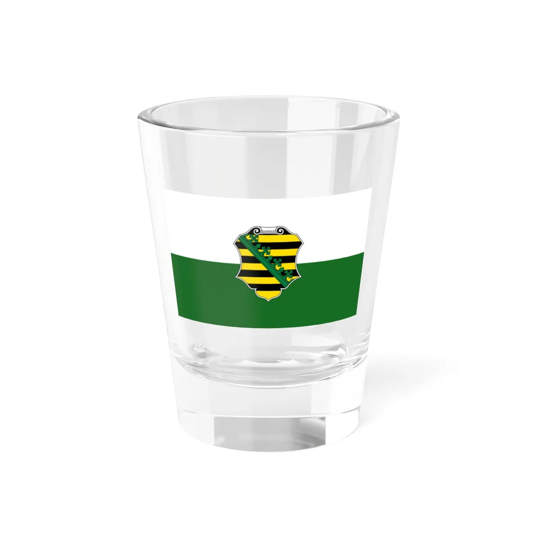 Flagge des sächsischen Landtages (Germany) Shot Glass 1.5oz 1.5oz - Go Mug Yourself