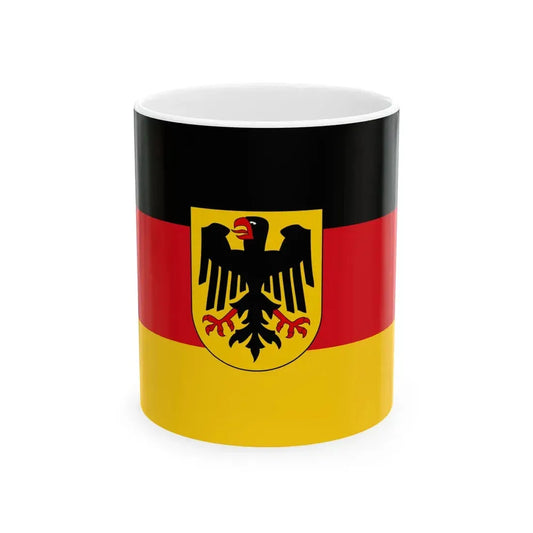Flagge Deutsches Reich - Dienstflagge zu Land 1921-1933 (Germany) White Coffee Mug 11oz - Go Mug Yourself
