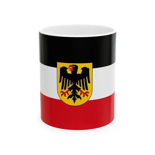 Flagge Deutsches Reich - Dienstflagge zur See 1921-1926 (Germany) White Coffee Mug 11oz - Go Mug Yourself