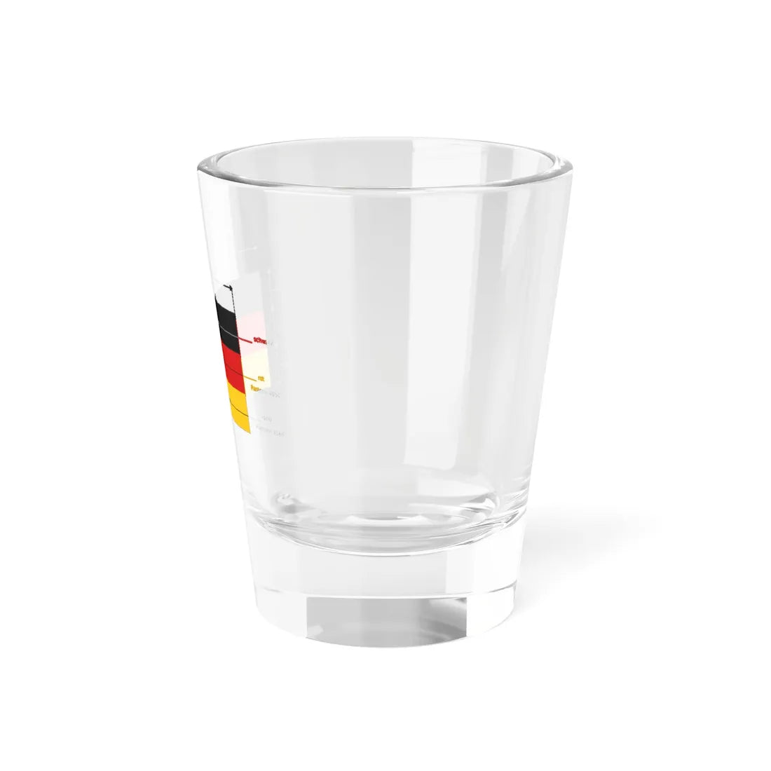 Flagge Deutschlands - Ausmaße (Germany) Shot Glass 1.5oz - Go Mug Yourself