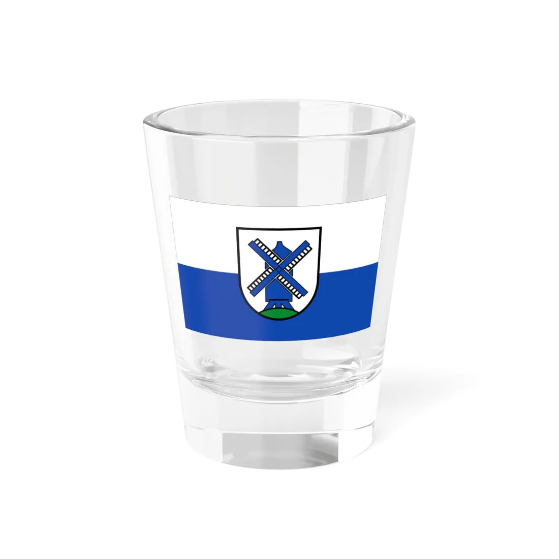 Flagge Edewecht (Germany) Shot Glass 1.5oz 1.5oz - Go Mug Yourself