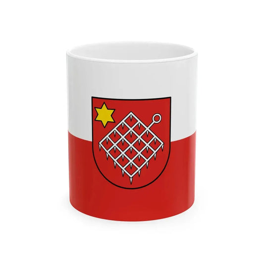 Flagge Egesheim (Germany) White Coffee Mug 11oz - Go Mug Yourself