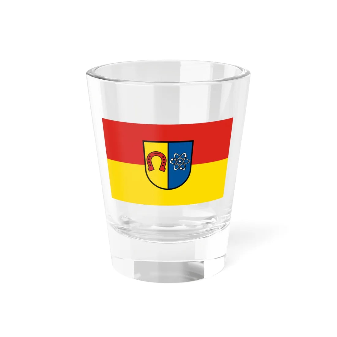 Flagge Eggenstein-Leopoldshafen (Germany) Shot Glass 1.5oz 1.5oz - Go Mug Yourself