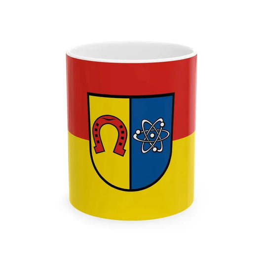 Flagge Eggenstein-Leopoldshafen (Germany) White Coffee Mug 11oz - Go Mug Yourself
