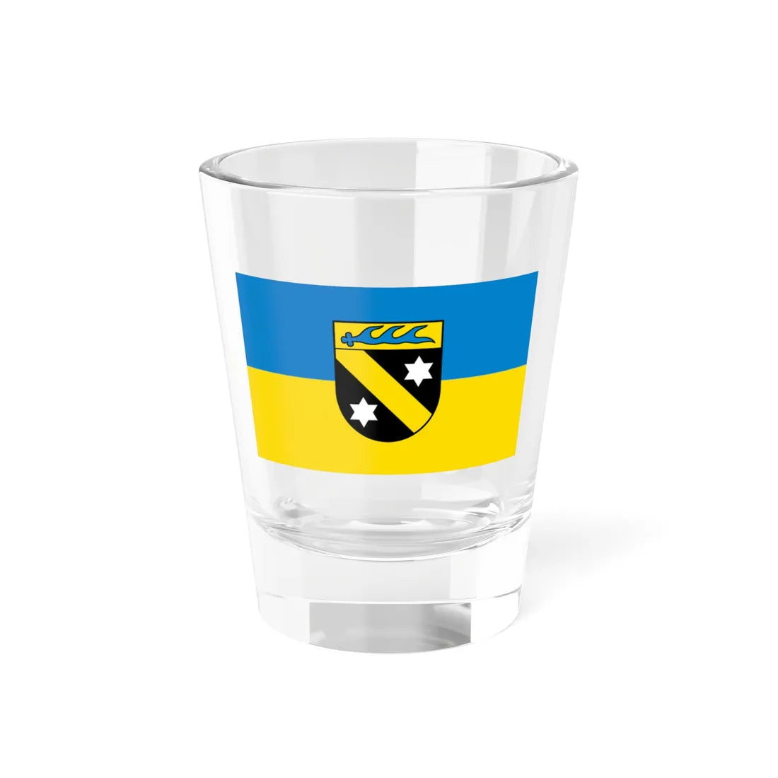 Flagge Emmingen-Liptingen (Germany) Shot Glass 1.5oz 1.5oz - Go Mug Yourself