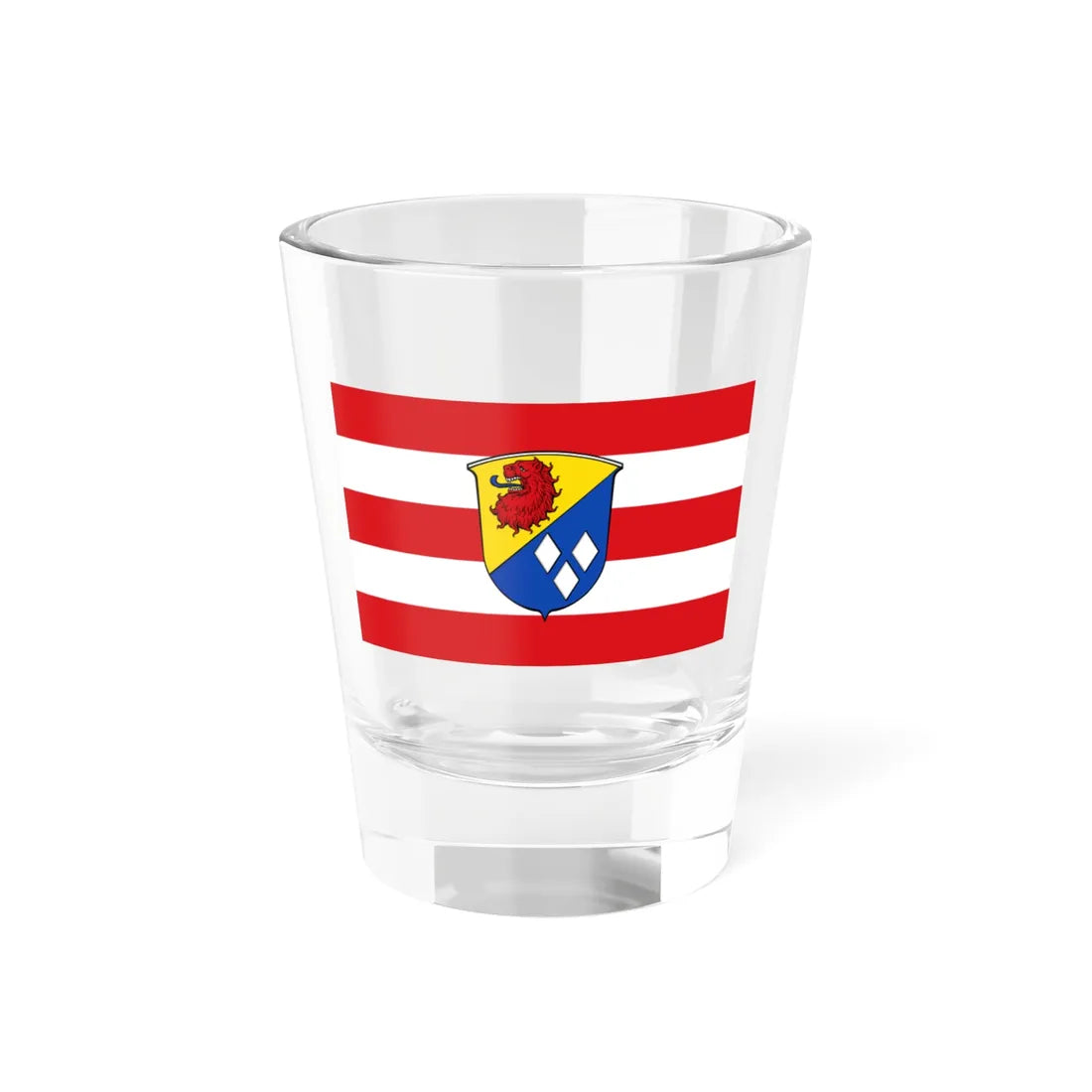 Flagge Ernsthofen Modautal (Germany) Shot Glass 1.5oz 1.5oz - Go Mug Yourself
