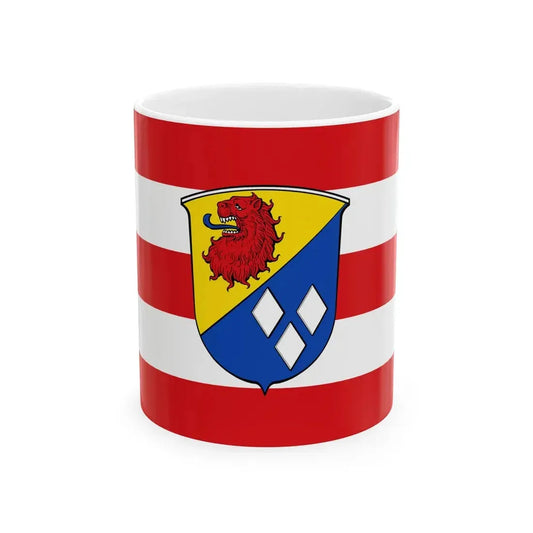 Flagge Ernsthofen Modautal (Germany) White Coffee Mug 11oz - Go Mug Yourself