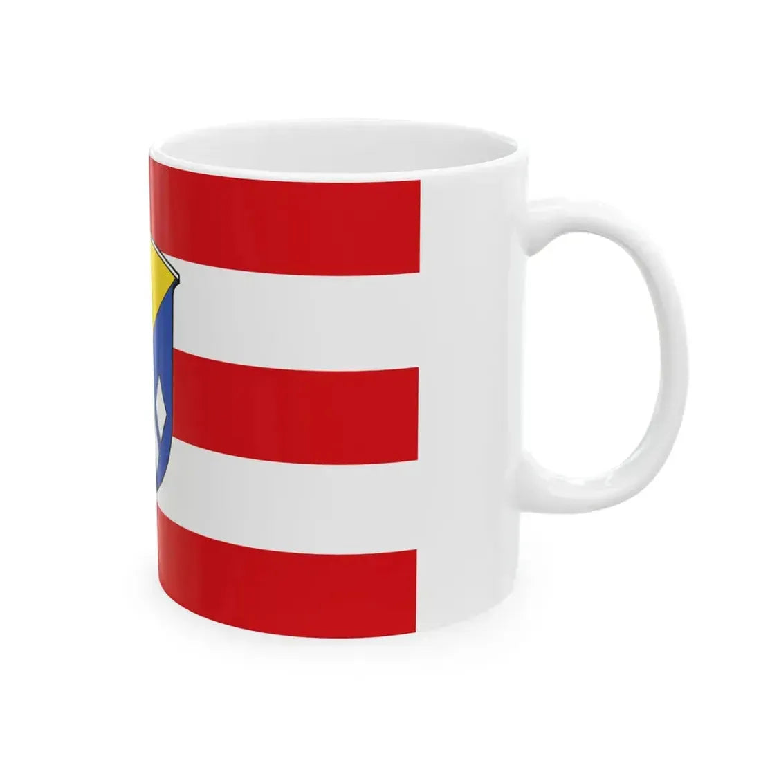 Flagge Ernsthofen Modautal (Germany) White Coffee Mug - Go Mug Yourself