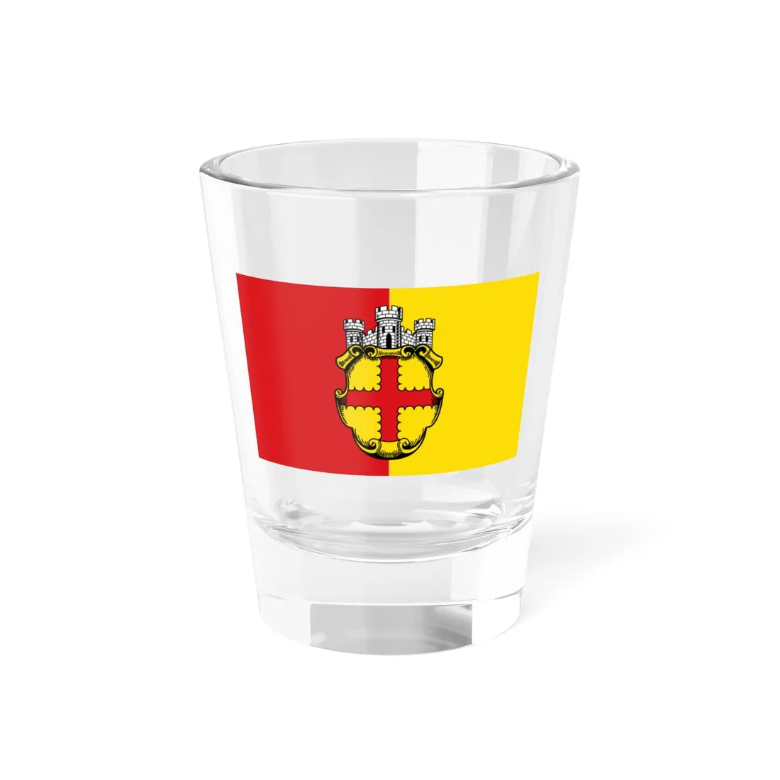 Flagge Eupen (Belgium) Shot Glass 1.5oz 1.5oz - Go Mug Yourself