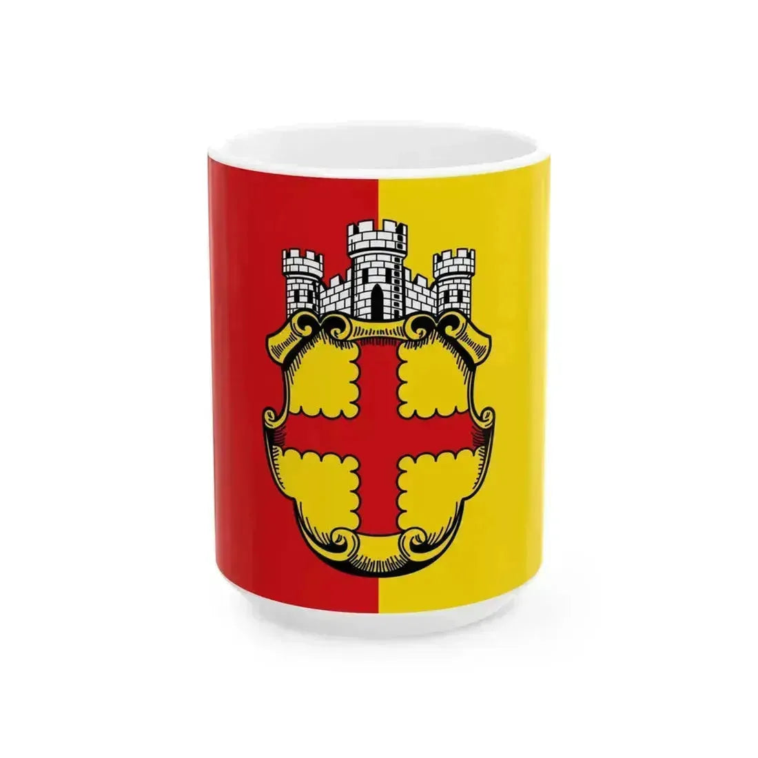 Flagge Eupen (Belgium) White Coffee Mug 15oz - Go Mug Yourself