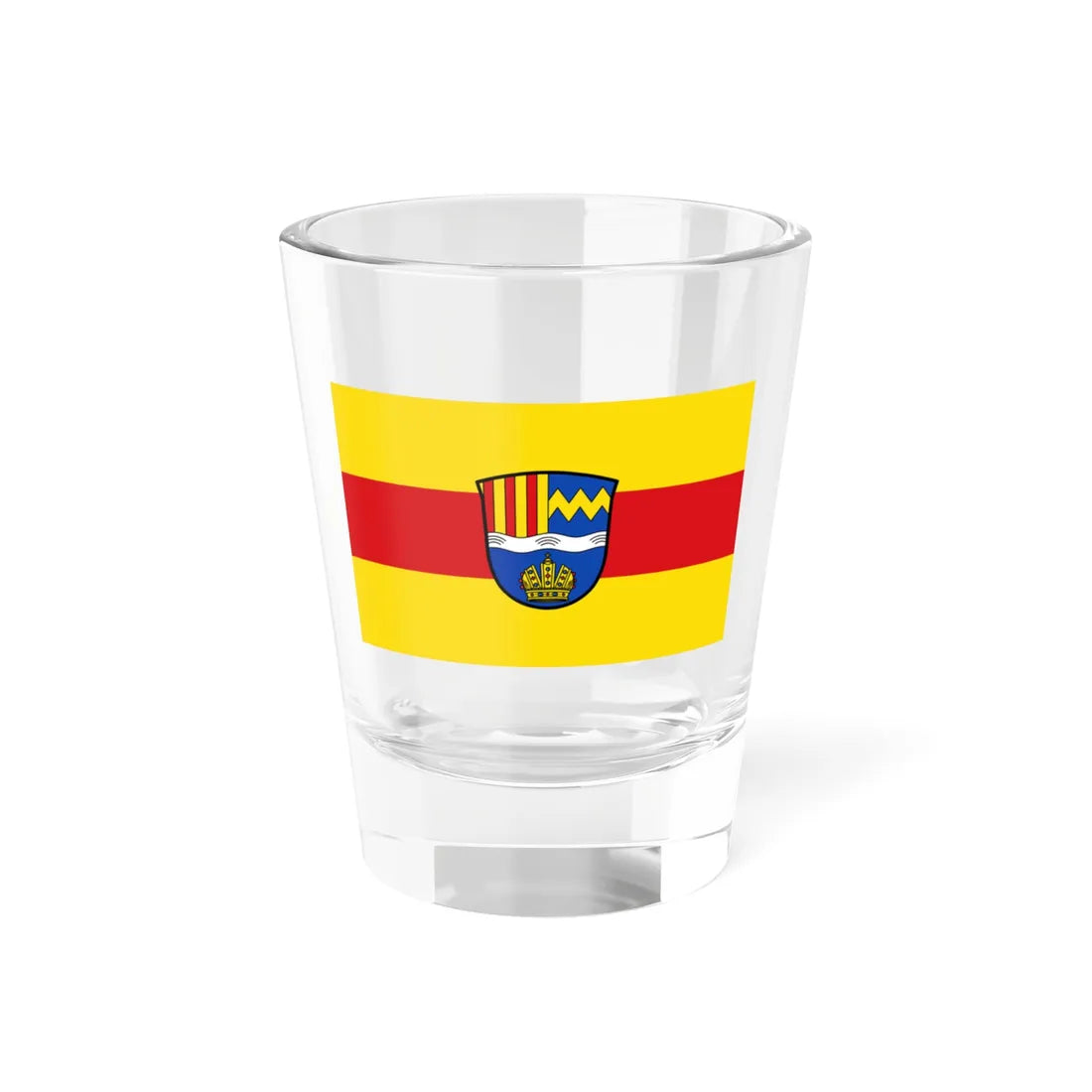 Flagge Fischbachau (Germany) Shot Glass 1.5oz 1.5oz - Go Mug Yourself
