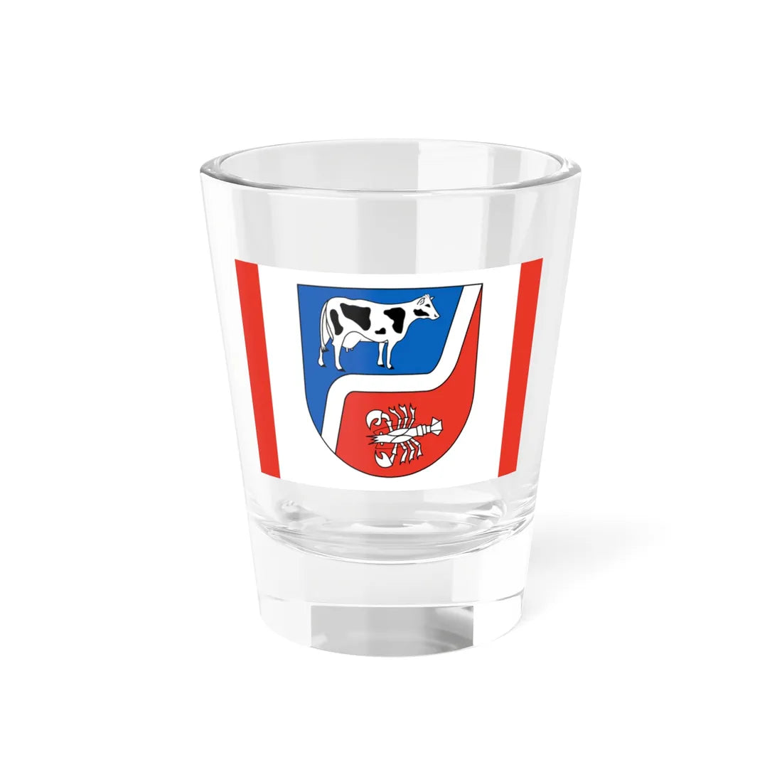 Flagge Fitzen (Germany) Shot Glass 1.5oz 1.5oz - Go Mug Yourself