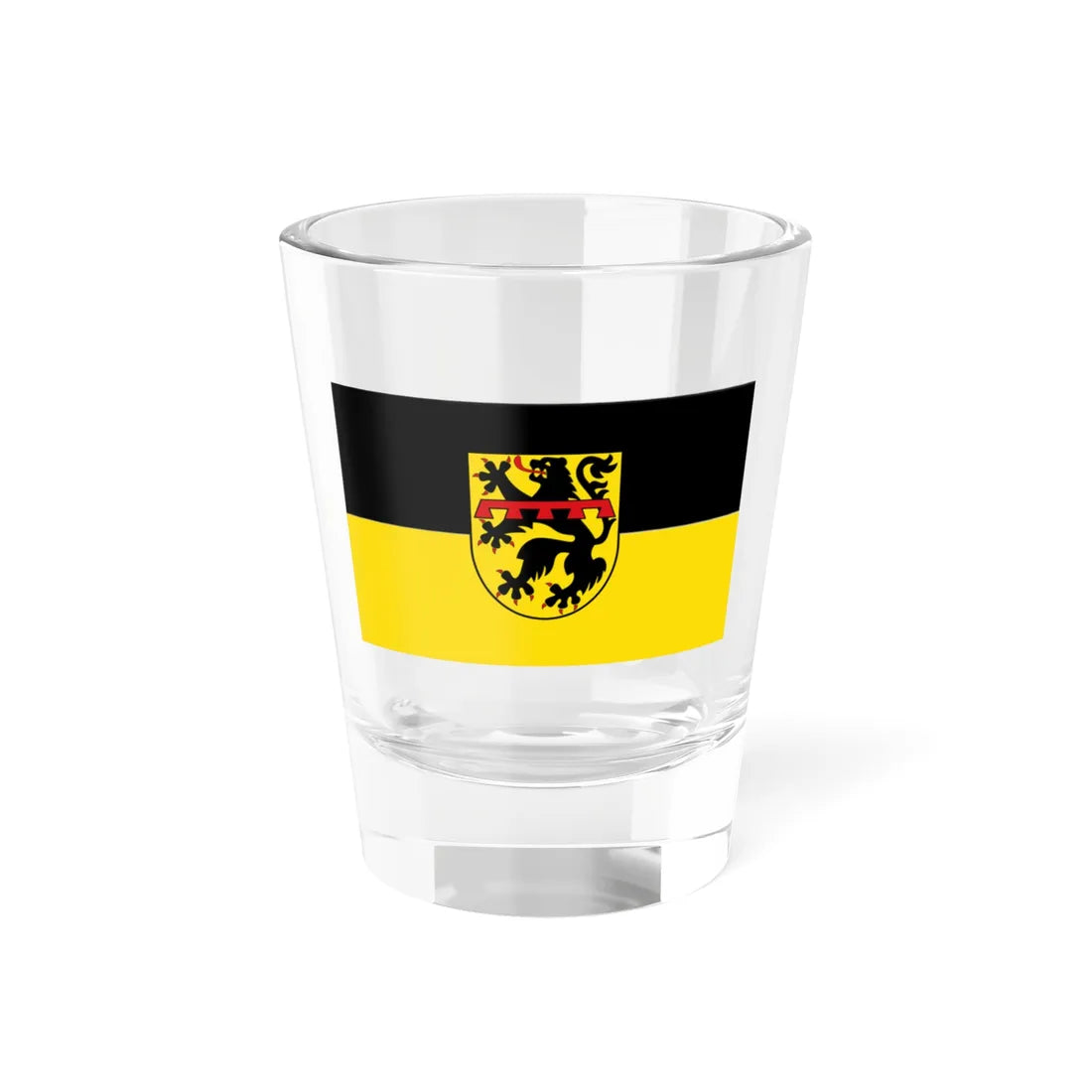 Flagge Gerolstein (Germany) Shot Glass 1.5oz 1.5oz - Go Mug Yourself