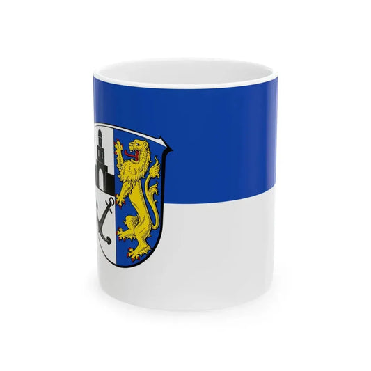Flagge Ginsheim-Gustavsburg (Germany) White Coffee Mug 11oz - Go Mug Yourself