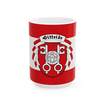 Flagge Gittelde (Germany) White Coffee Mug 15oz - Go Mug Yourself