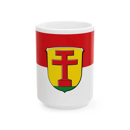 Flagge Goddelau (Germany) White Coffee Mug 15oz - Go Mug Yourself