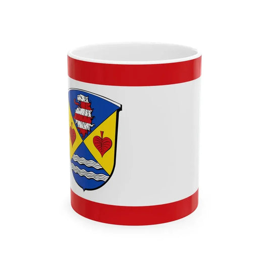 Flagge Gras-Ellenbach (Germany) White Coffee Mug 11oz - Go Mug Yourself