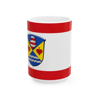 Flagge Gras-Ellenbach (Germany) White Coffee Mug 15oz - Go Mug Yourself