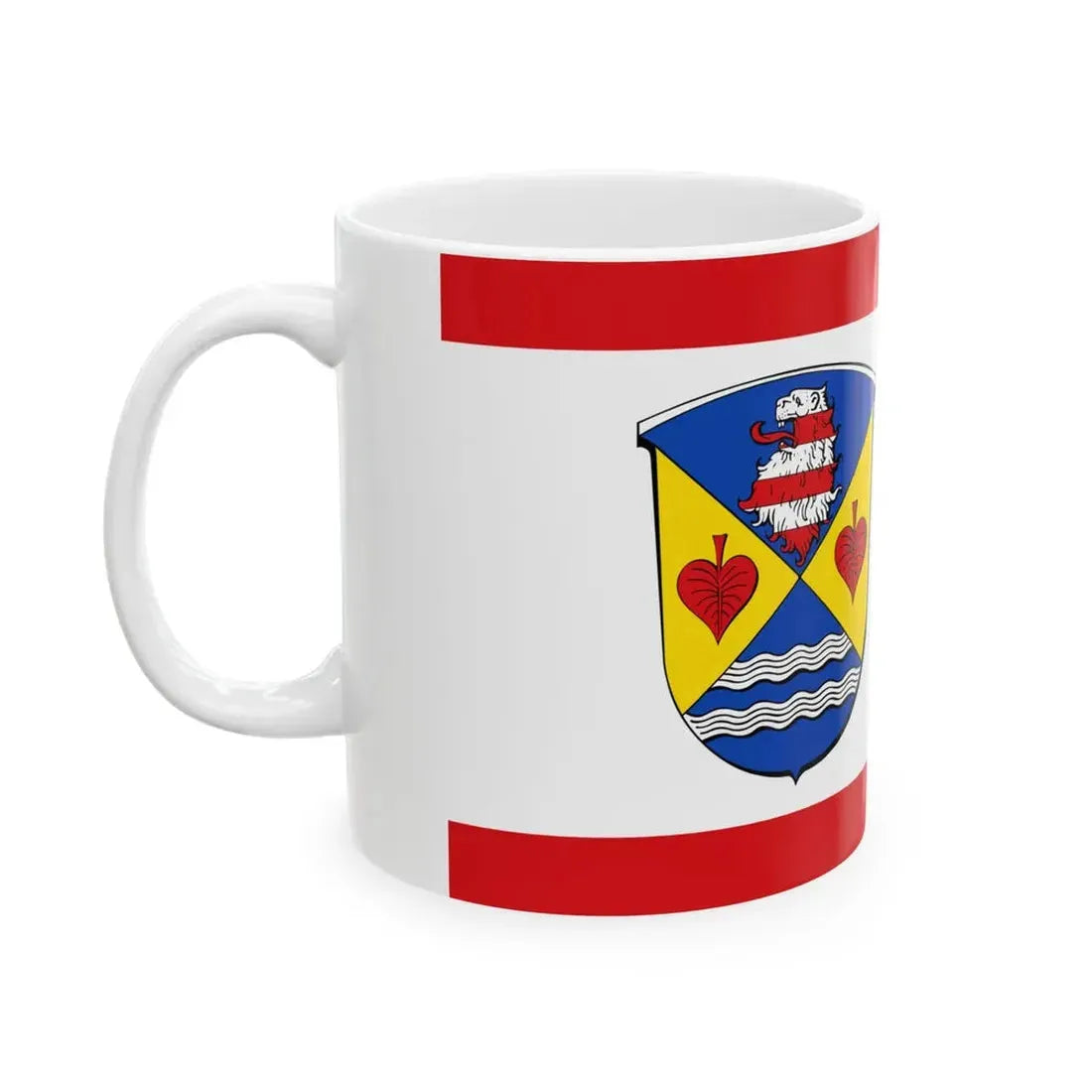 Flagge Gras-Ellenbach (Germany) White Coffee Mug - Go Mug Yourself
