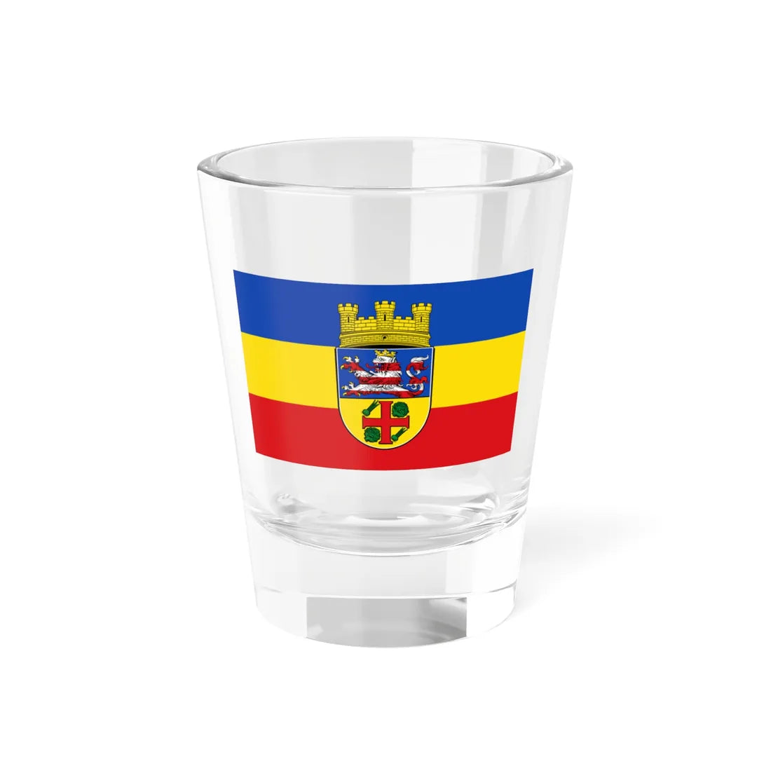 Flagge Gross-Gerau (Germany) Shot Glass 1.5oz 1.5oz - Go Mug Yourself