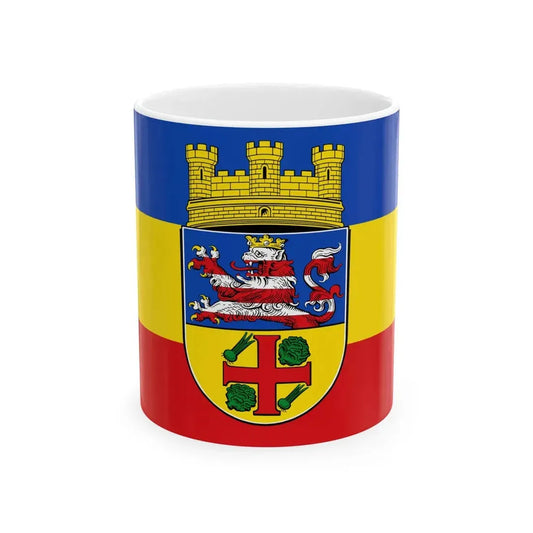 Flagge Gross-Gerau (Germany) White Coffee Mug 11oz - Go Mug Yourself