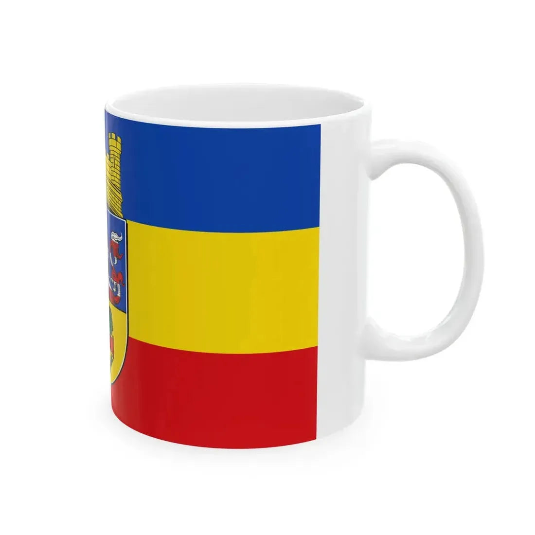 Flagge Gross-Gerau (Germany) White Coffee Mug - Go Mug Yourself