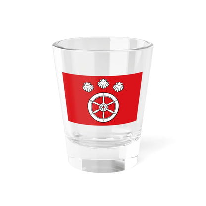 Flagge Grossauheim (Germany) Shot Glass 1.5oz 1.5oz - Go Mug Yourself