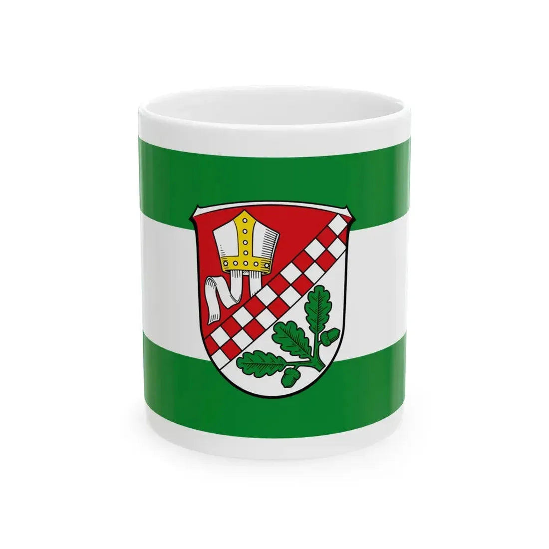 Flagge Haina Kloster (Germany) White Coffee Mug 11oz - Go Mug Yourself