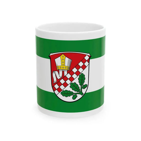 Flagge Haina Kloster (Germany) White Coffee Mug 11oz - Go Mug Yourself