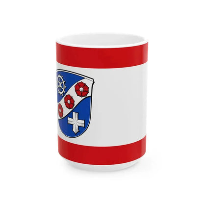 Flagge Hambach bei Heppenheim (Germany) White Coffee Mug 15oz - Go Mug Yourself