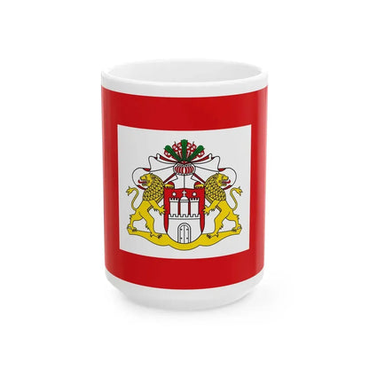 Flagge Hamburg (Germany) White Coffee Mug 15oz - Go Mug Yourself