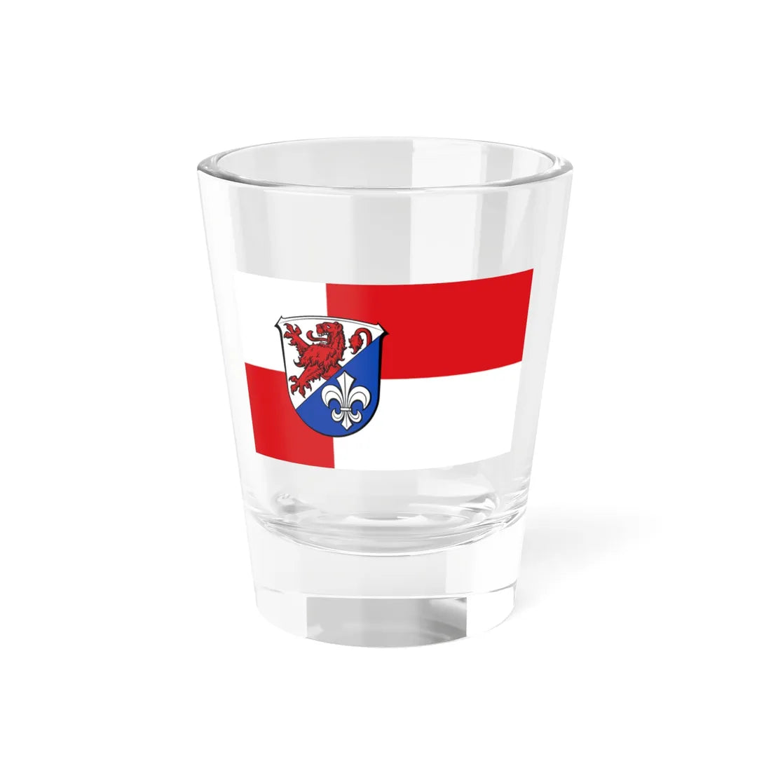 Flagge Hattersheim am Main (Germany) Shot Glass 1.5oz 1.5oz - Go Mug Yourself