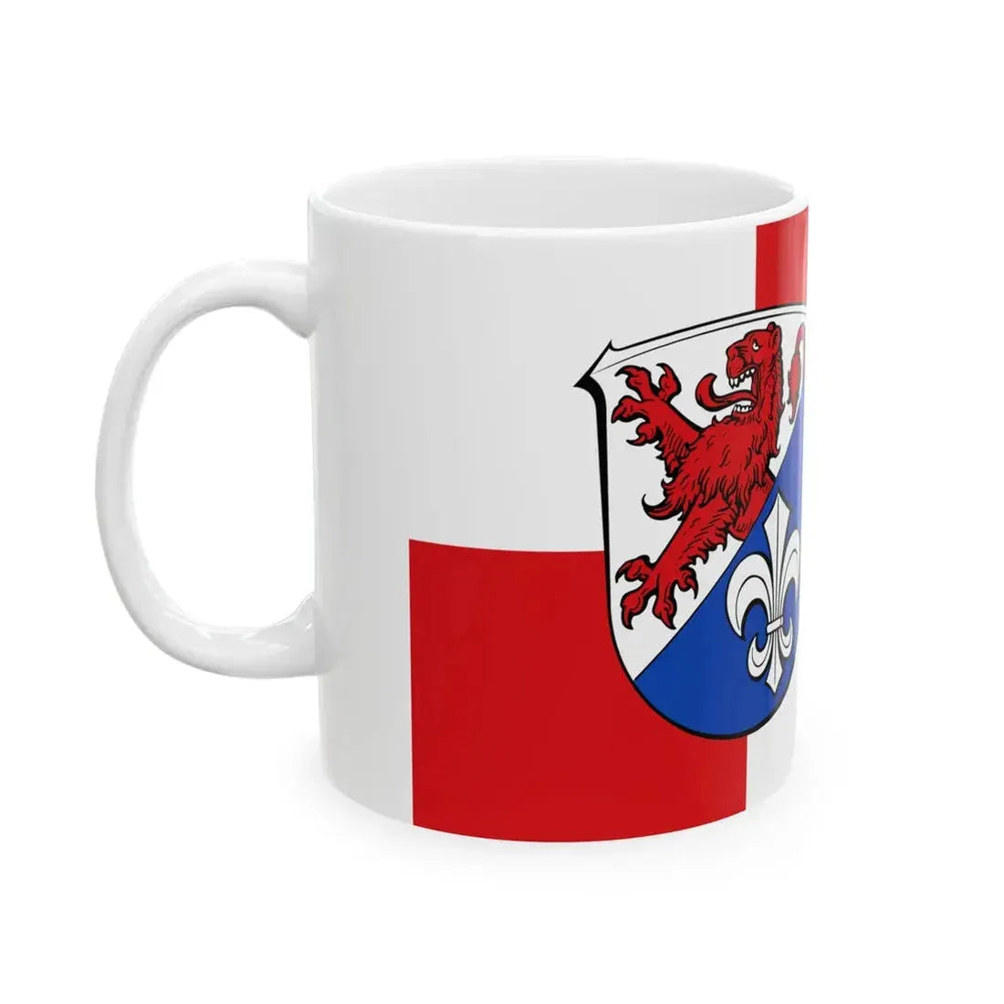 Flagge Hattersheim am Main (Germany) White Coffee Mug - Go Mug Yourself