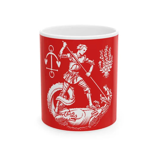 Flagge Heide (Germany) White Coffee Mug 11oz - Go Mug Yourself