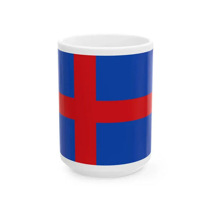 Flagge Herzogtum Oldenburg (Germany) White Coffee Mug 15oz - Go Mug Yourself