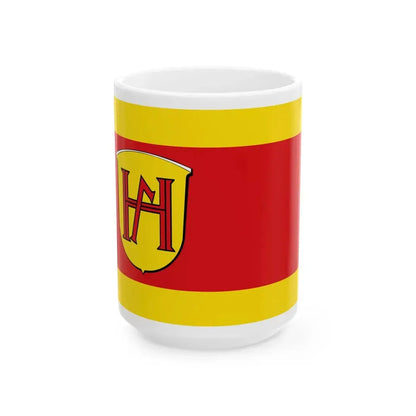 Flagge Hochstadt Maintal (Germany) White Coffee Mug 15oz - Go Mug Yourself