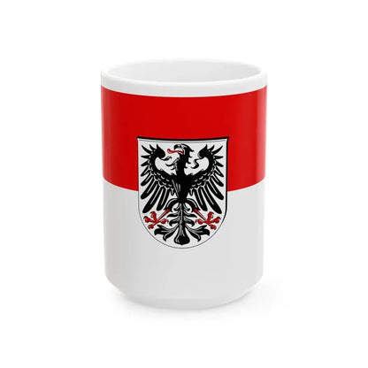Flagge Ingelheim am Rhein (Germany) White Coffee Mug 15oz - Go Mug Yourself