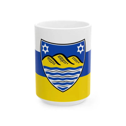 Flagge Juist (Germany) White Coffee Mug 15oz - Go Mug Yourself