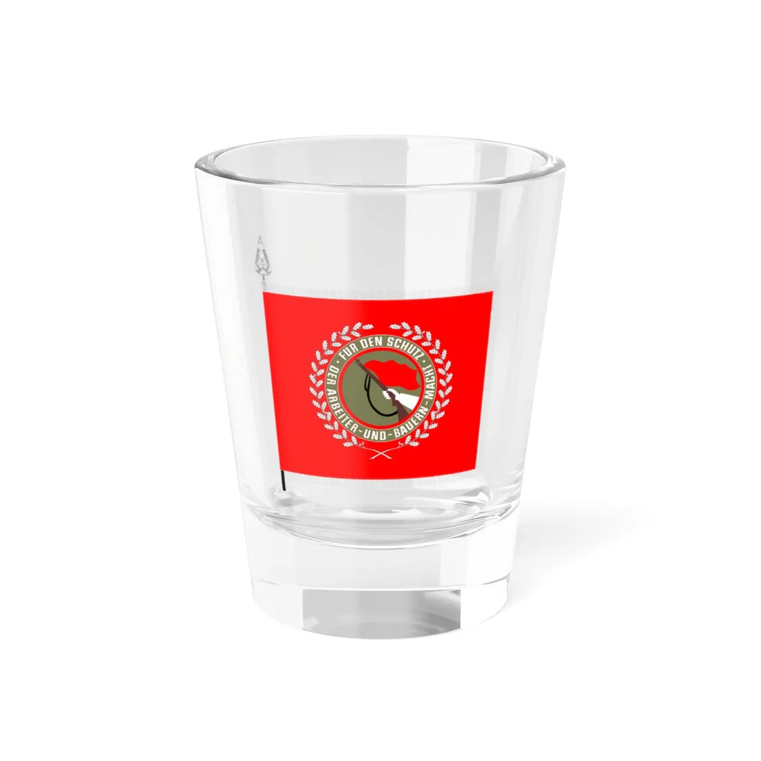 Flagge Kampfgruppen der Arbeiterklasse (Germany) Shot Glass 1.5oz 1.5oz - Go Mug Yourself