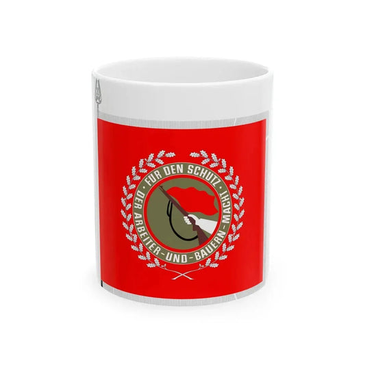 Flagge Kampfgruppen der Arbeiterklasse (Germany) White Coffee Mug 11oz - Go Mug Yourself