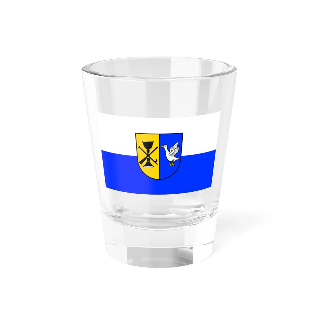 Flagge Karlsdorf-Neuthard (Germany) Shot Glass 1.5oz 1.5oz - Go Mug Yourself