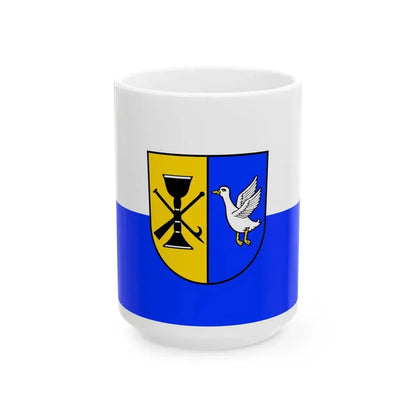 Flagge Karlsdorf-Neuthard (Germany) White Coffee Mug 15oz - Go Mug Yourself